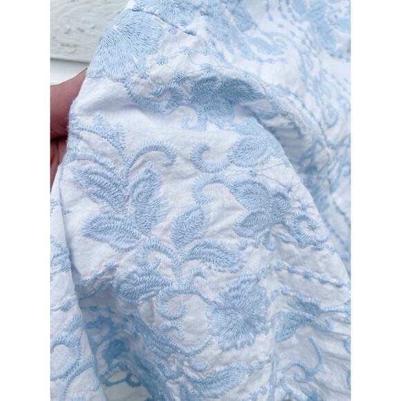 Calvin Klein Blue and White A-Line Sundress - Picture 4 of 7